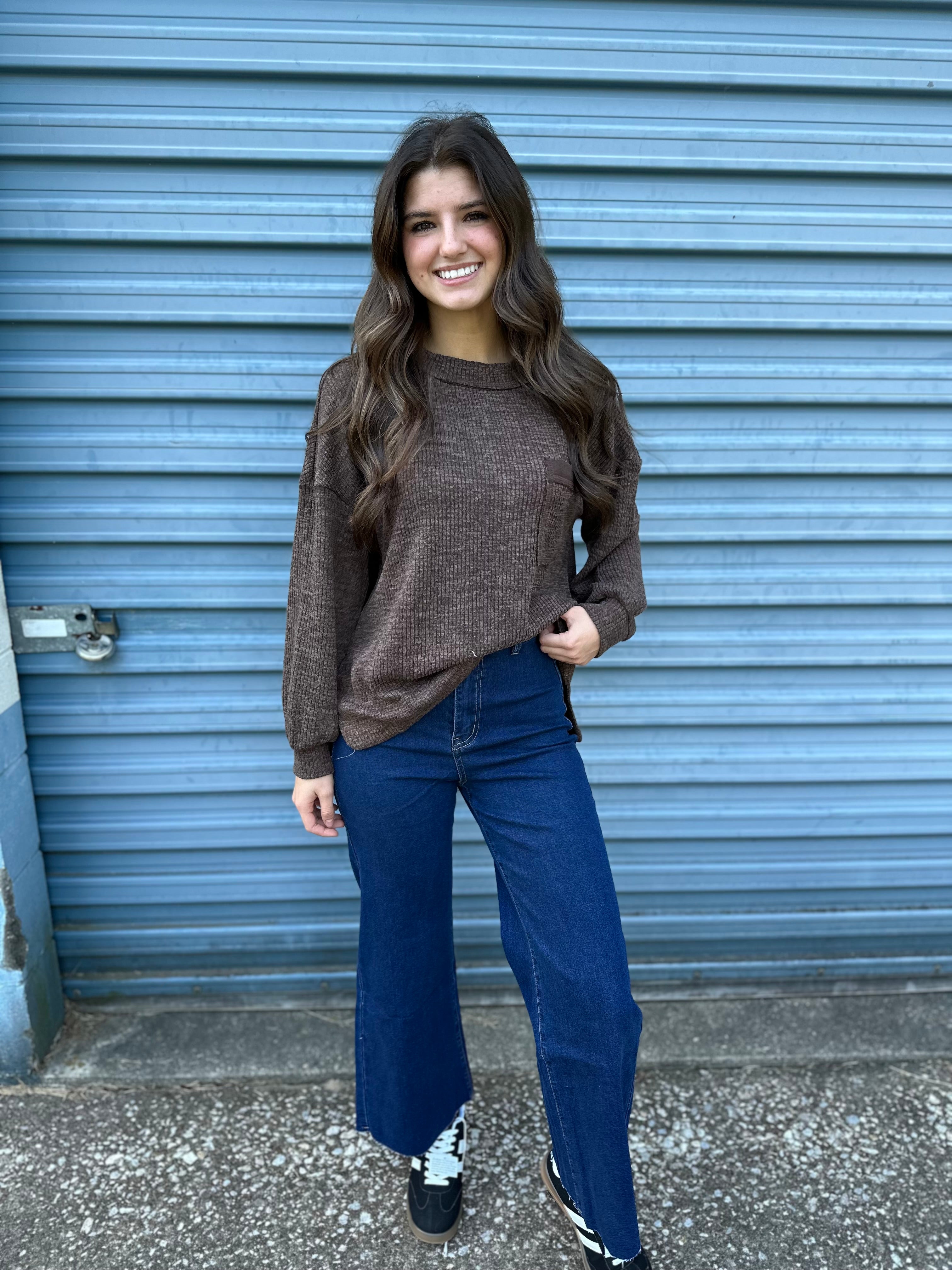 Classic Button-Trim Knit