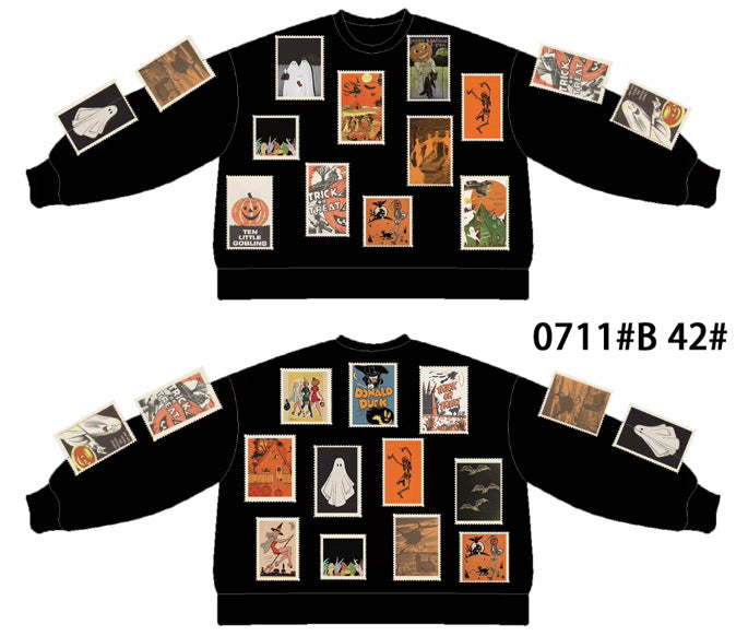 Vintage fright night sequin pullover | PREORDER