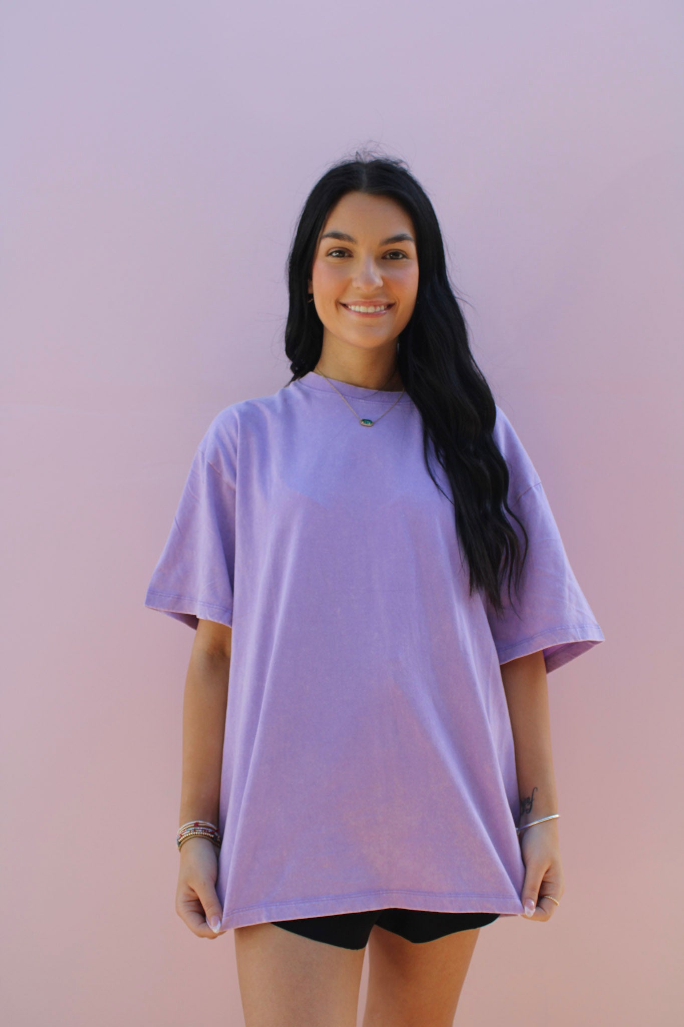 Sweet & Simple Acid Wash Tee