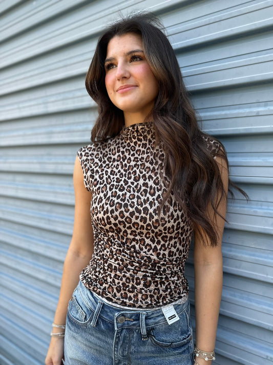 Leopard Lust top