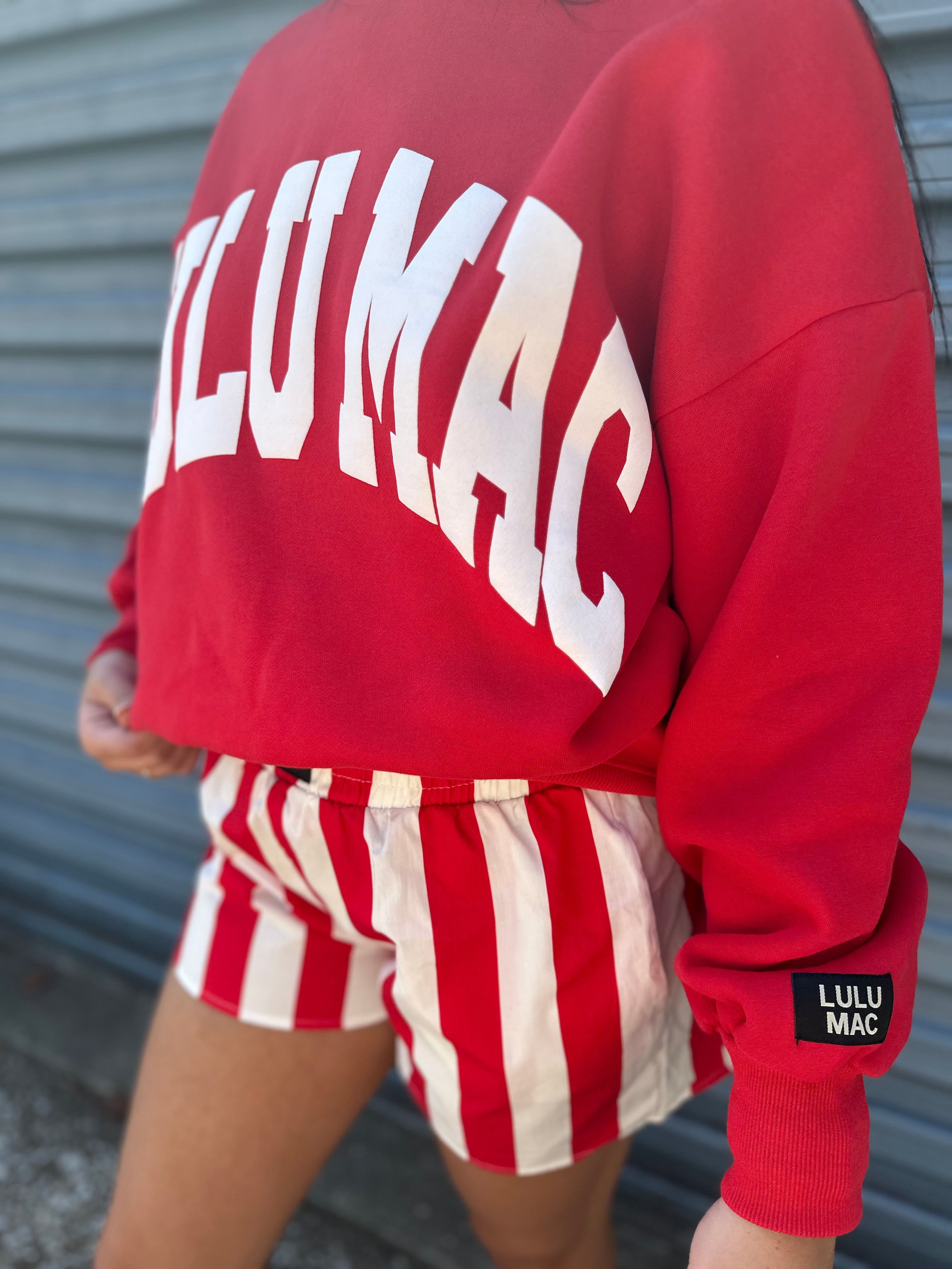 LuLu Mac Sweatshirt Red/White