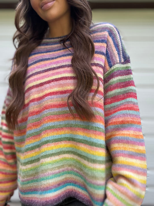 Rainbow Stripe Cozy