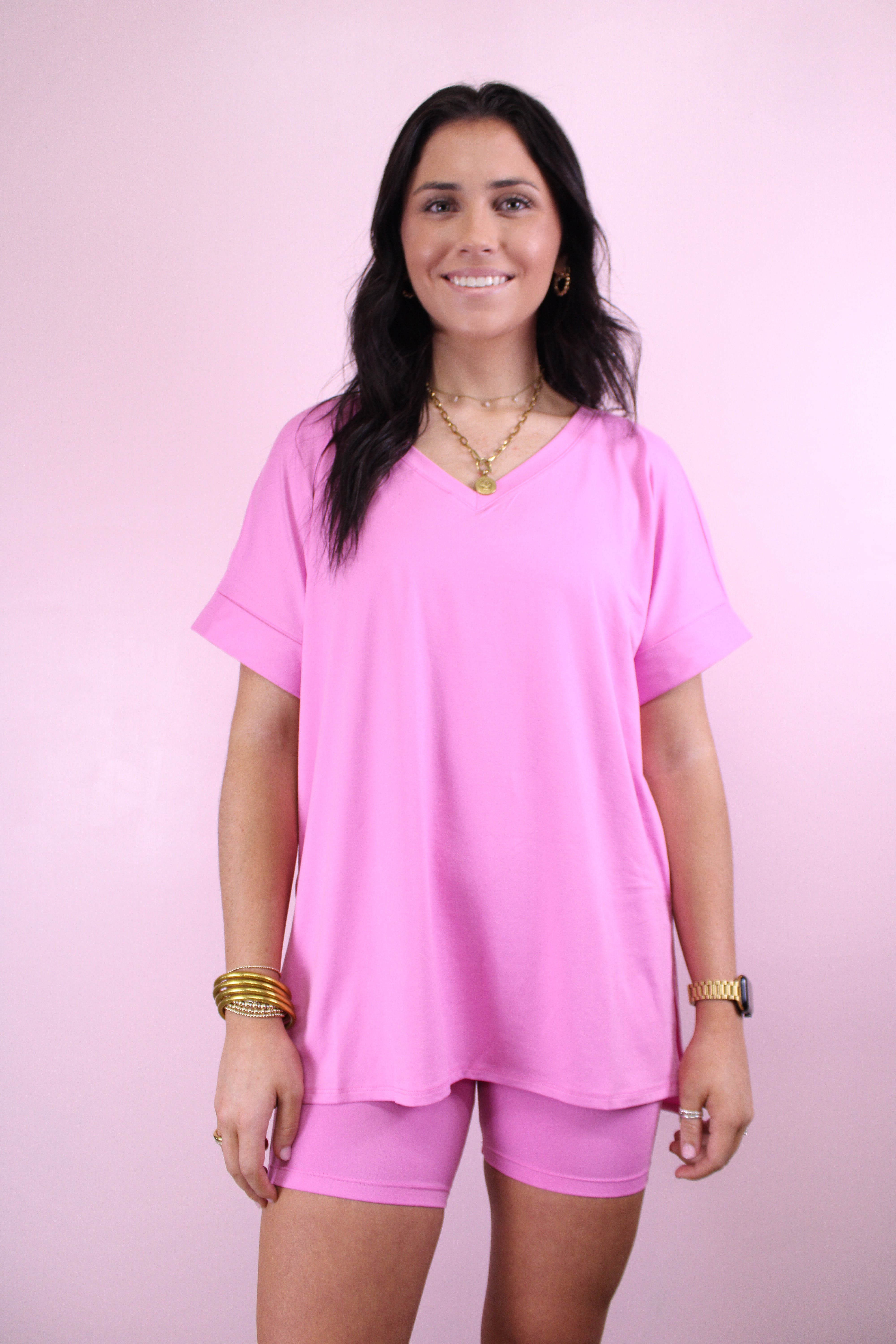 Carley butter biker short set