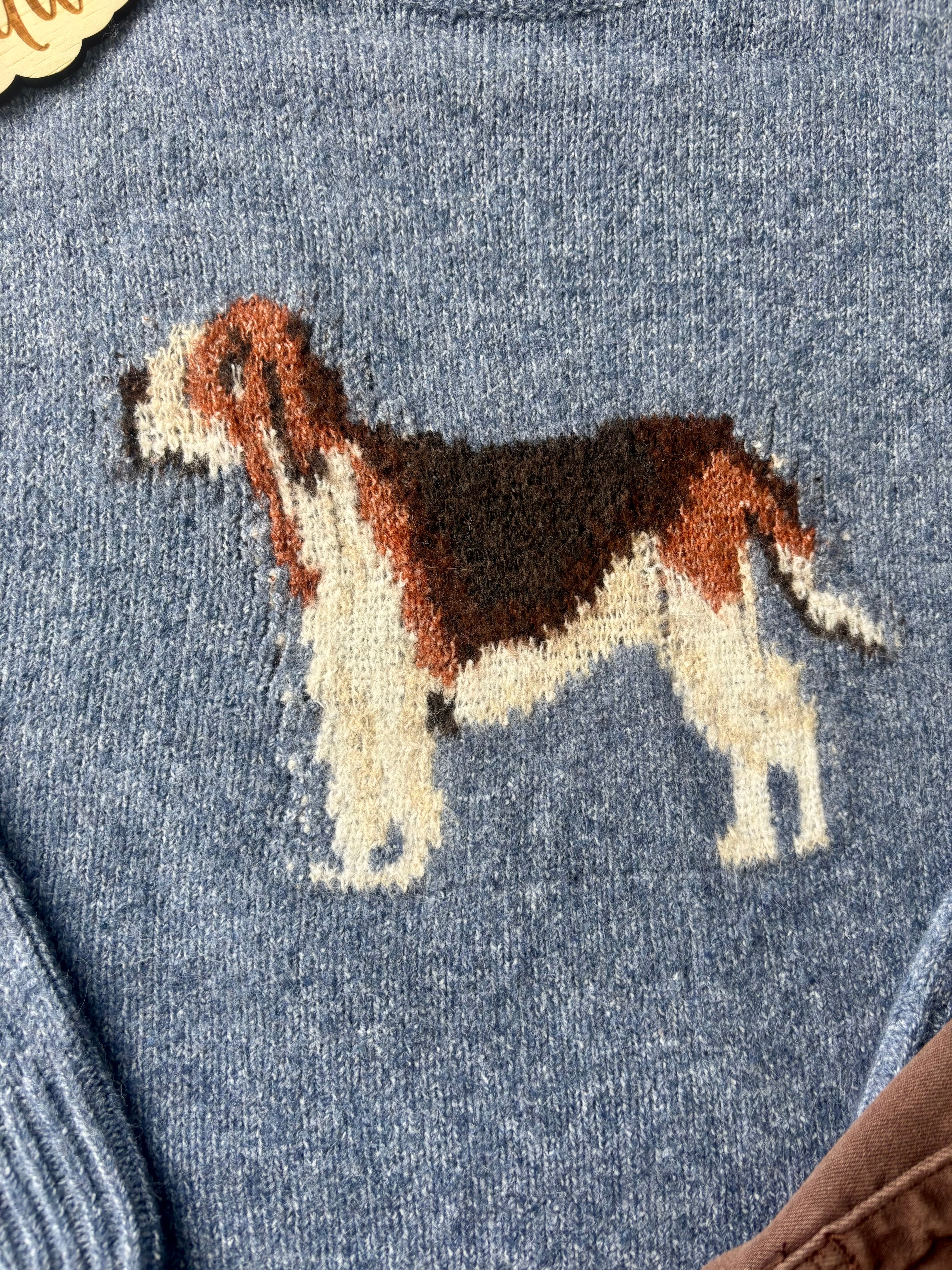 Soft knit hound dog sweater