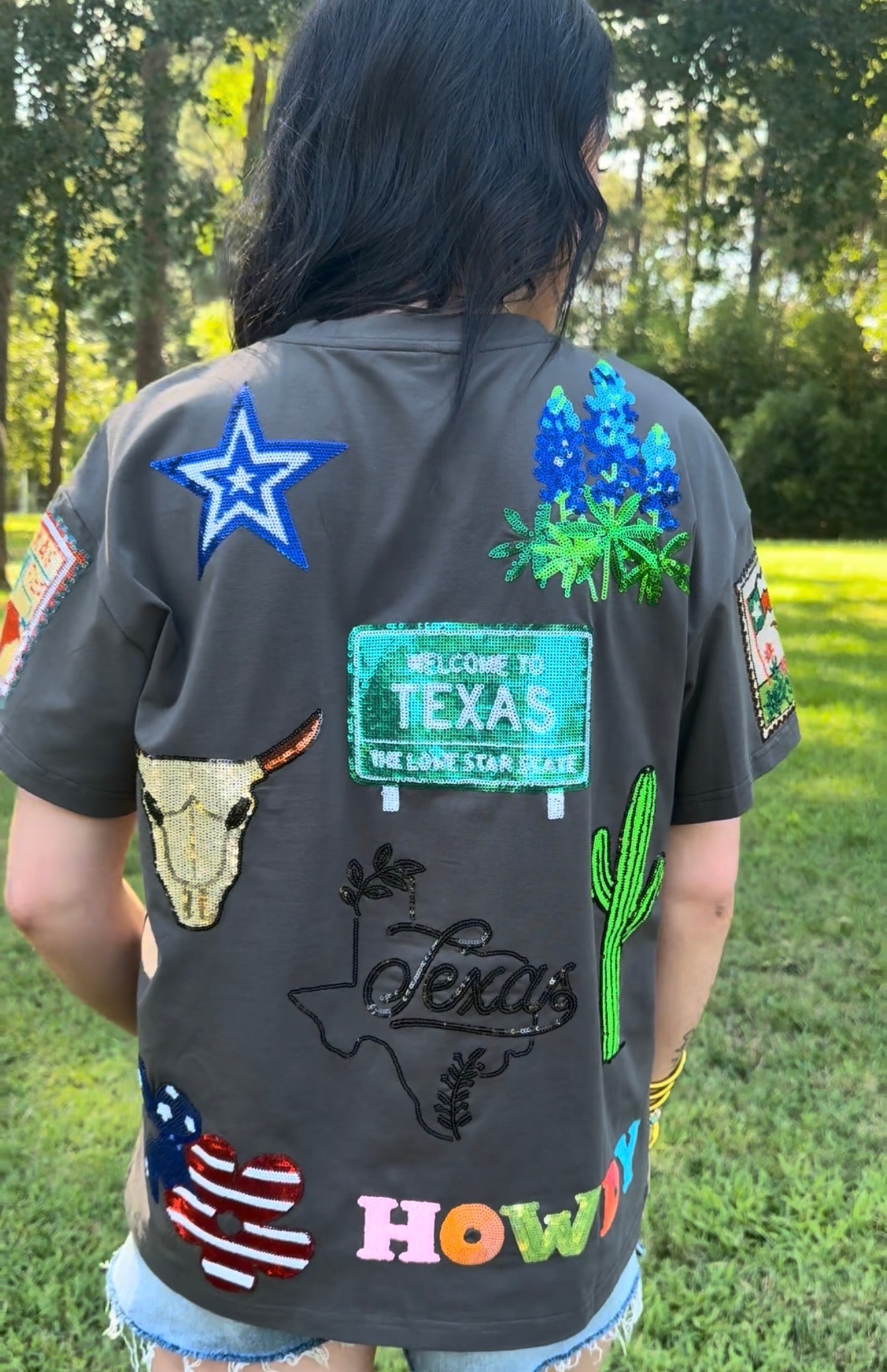 The howdy honey sequin tee - EARLY AUGUST ARRIVAL