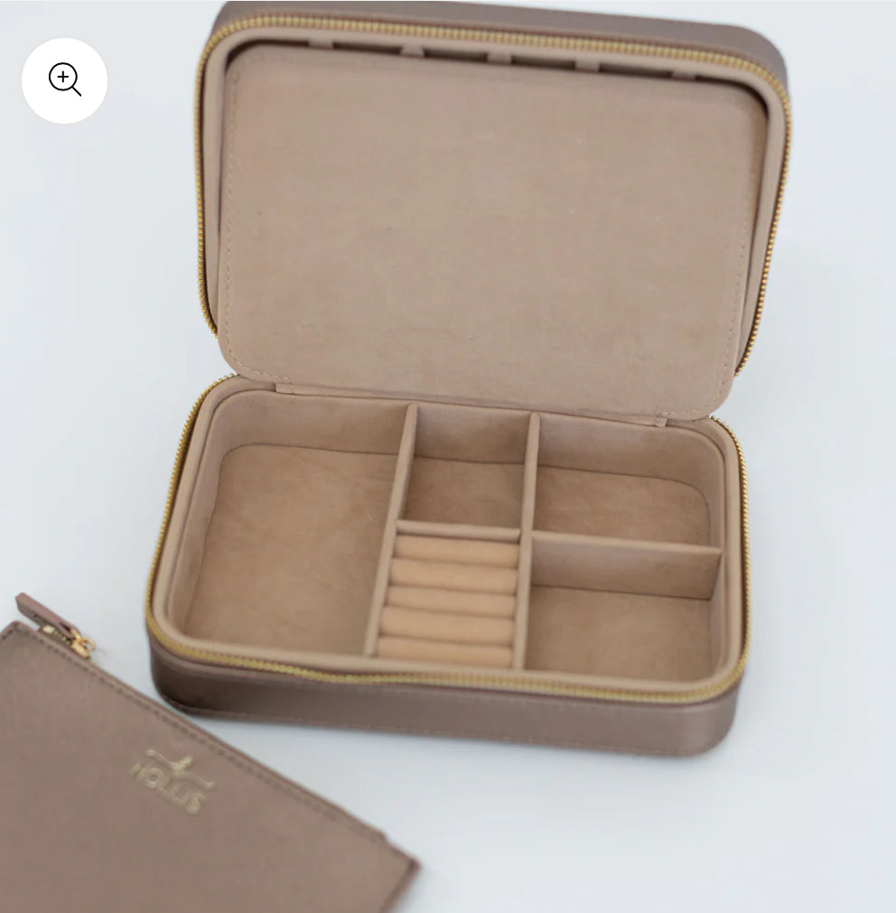 Hollis Metallic Mocha Jewelry Organizer