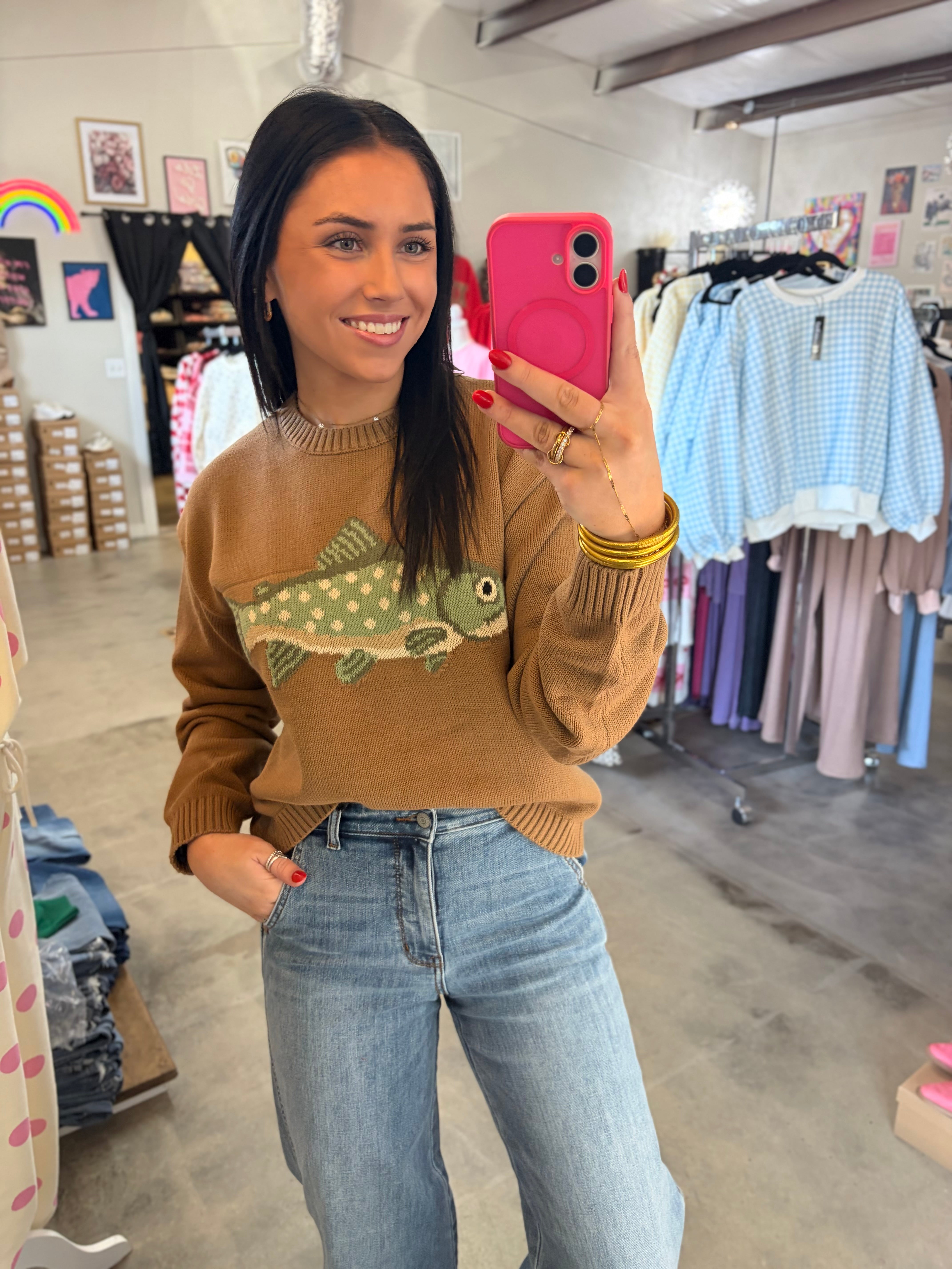 Little Fishy Knit Sweater