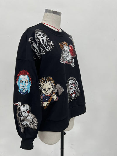 Horror Babe Sparkle Sweatshirt
