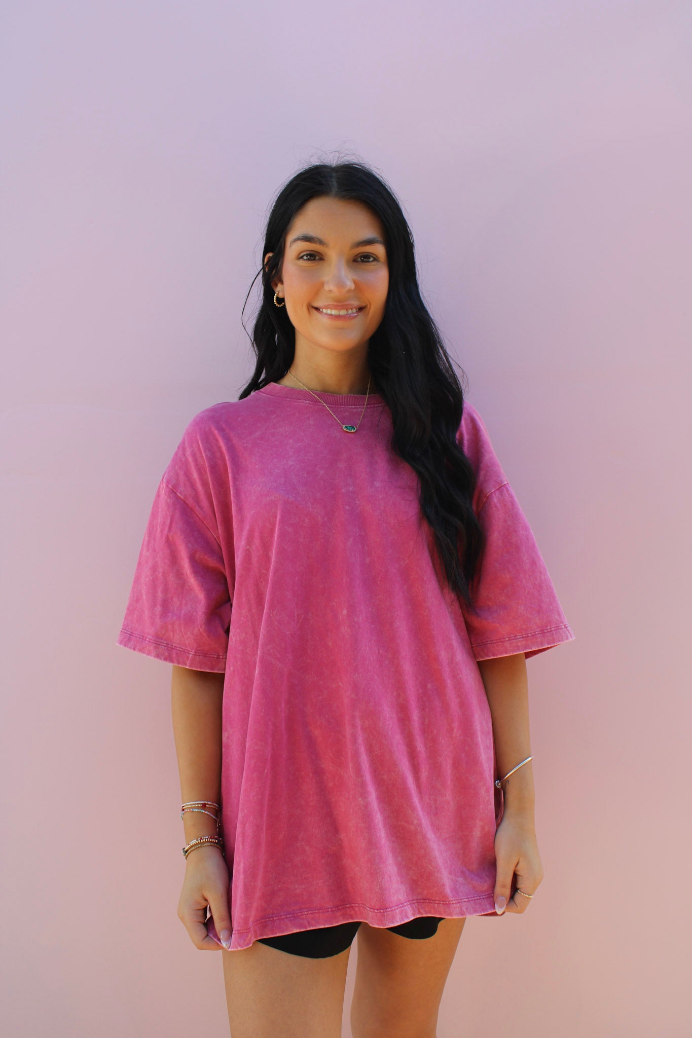 Sweet & Simple Acid Wash Tee