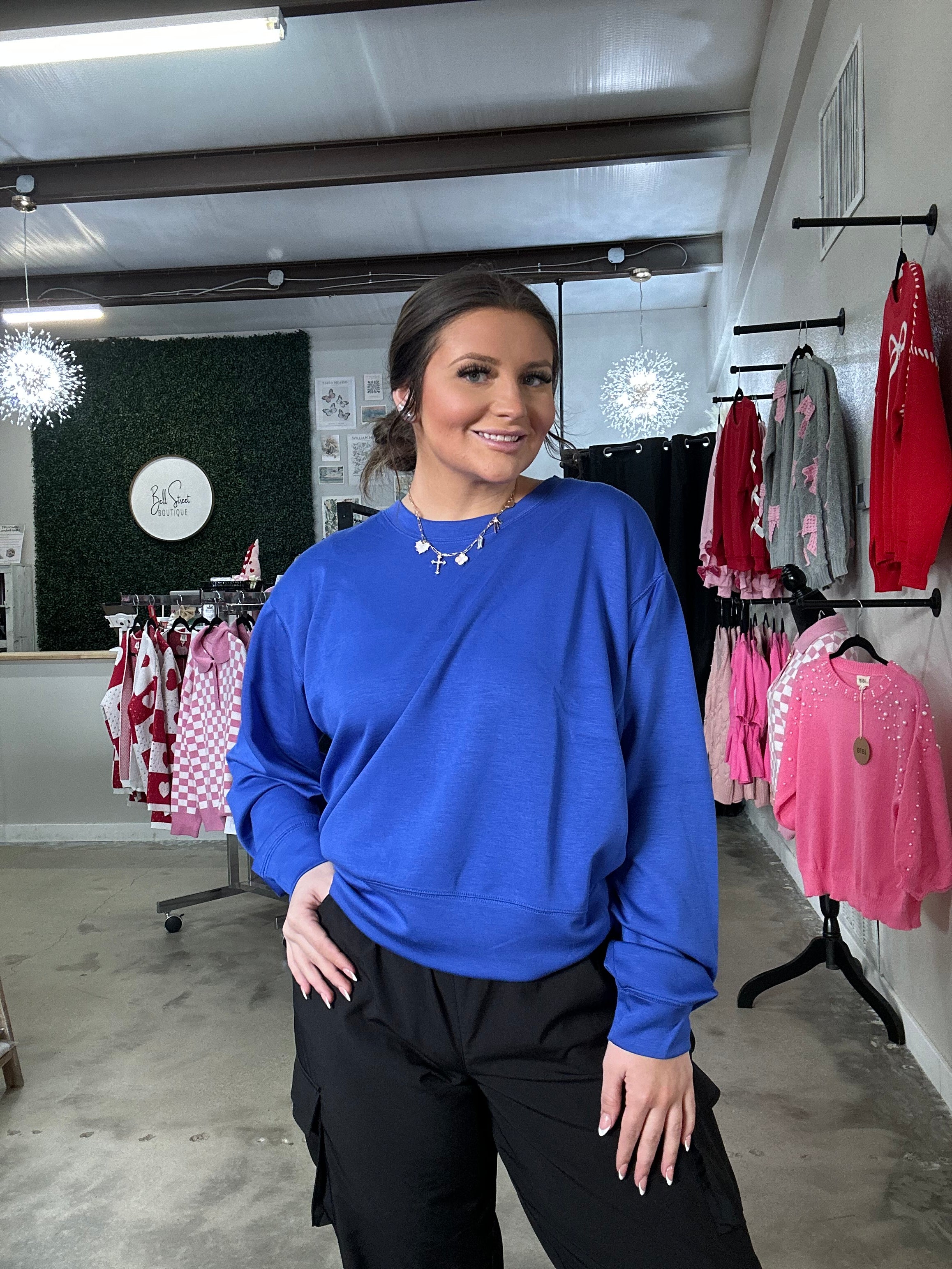 Rachel Royal Blue Pullover