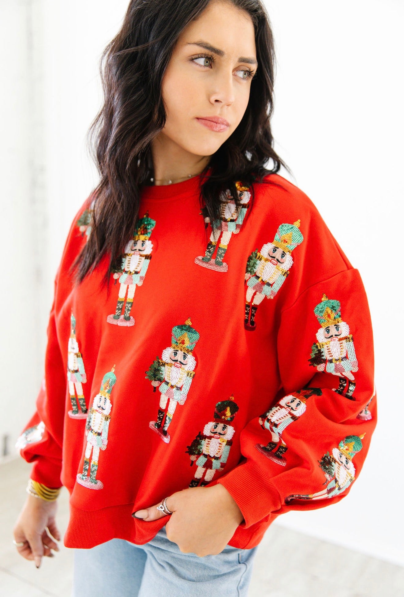 Nutcracker Noel Sequin Pullover | PREORDER