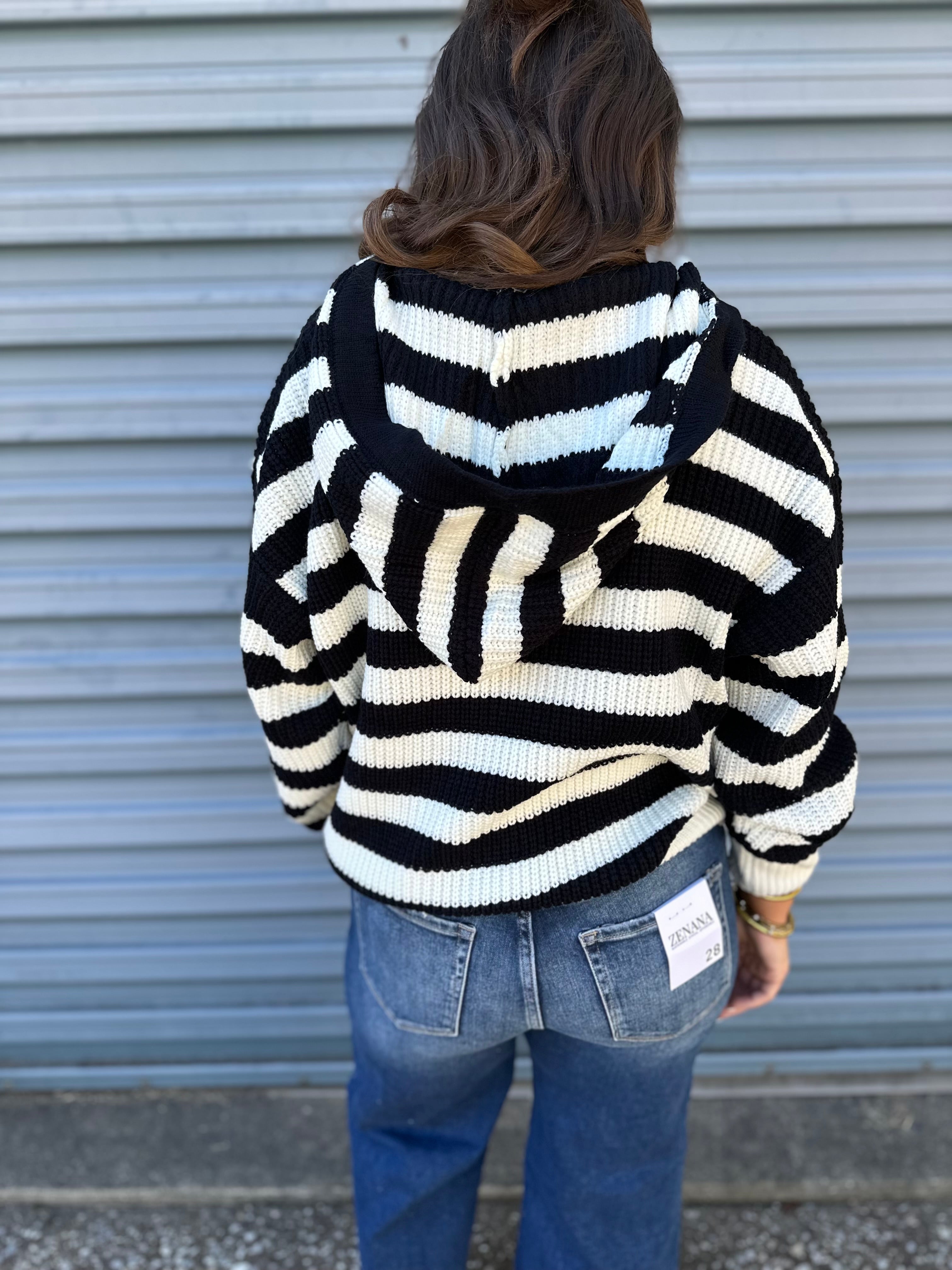 The city stripe pullover sweater