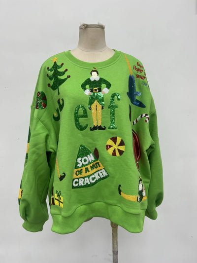 Buddy Christmas Cheer Sequin Pullover | PREORDER