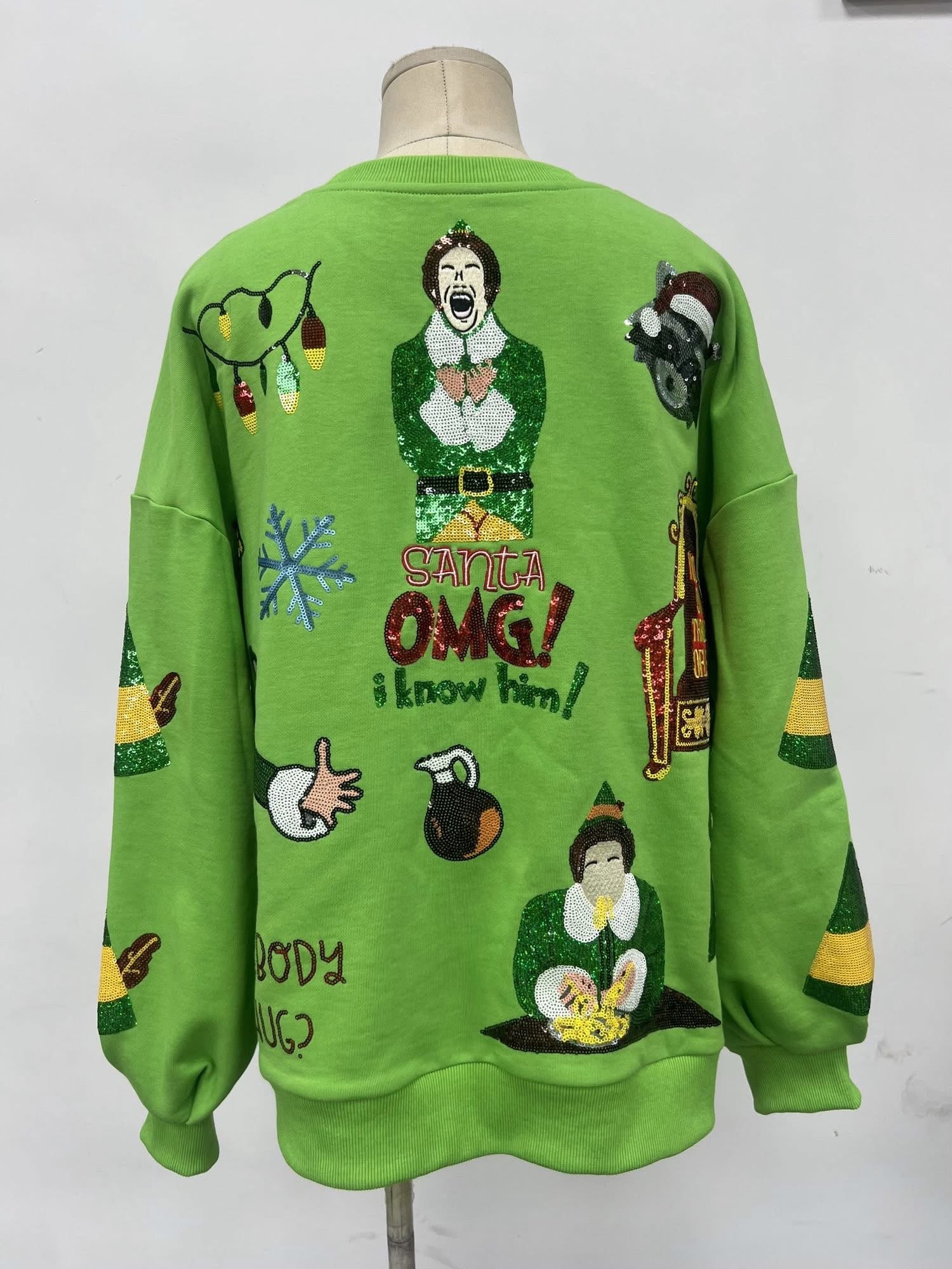 Buddy Christmas Cheer Sequin Pullover | PREORDER