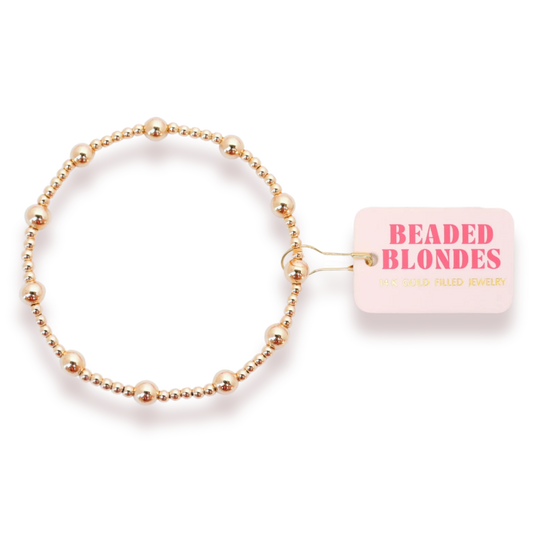 Lively gold bracelet