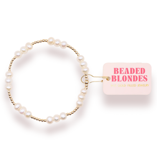 ILY Coastal pearl bracelet gold