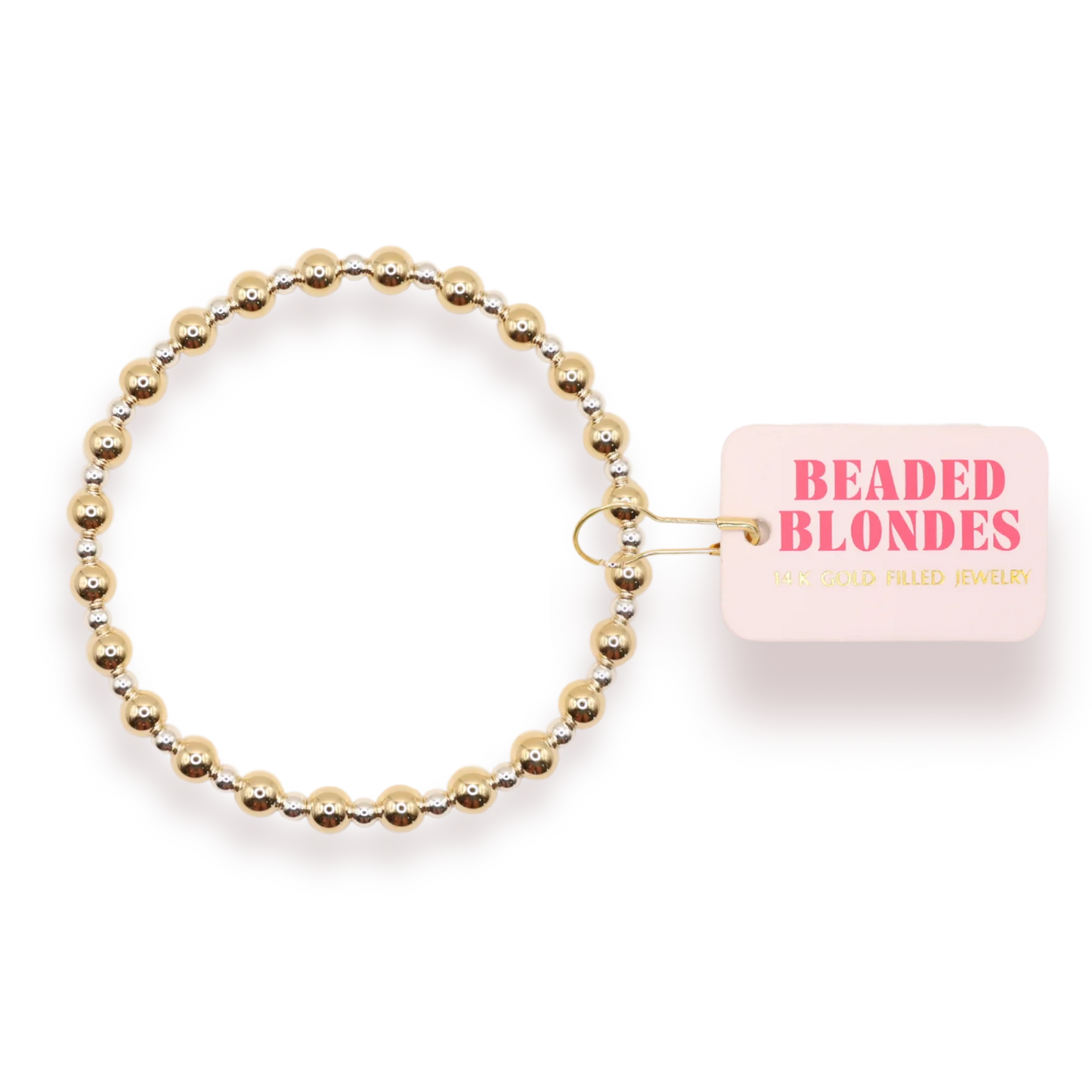 Katy bracelet in gold with silver