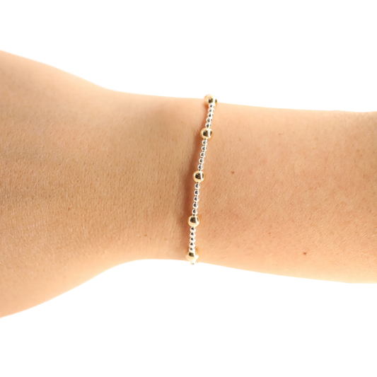 June in silver with gold