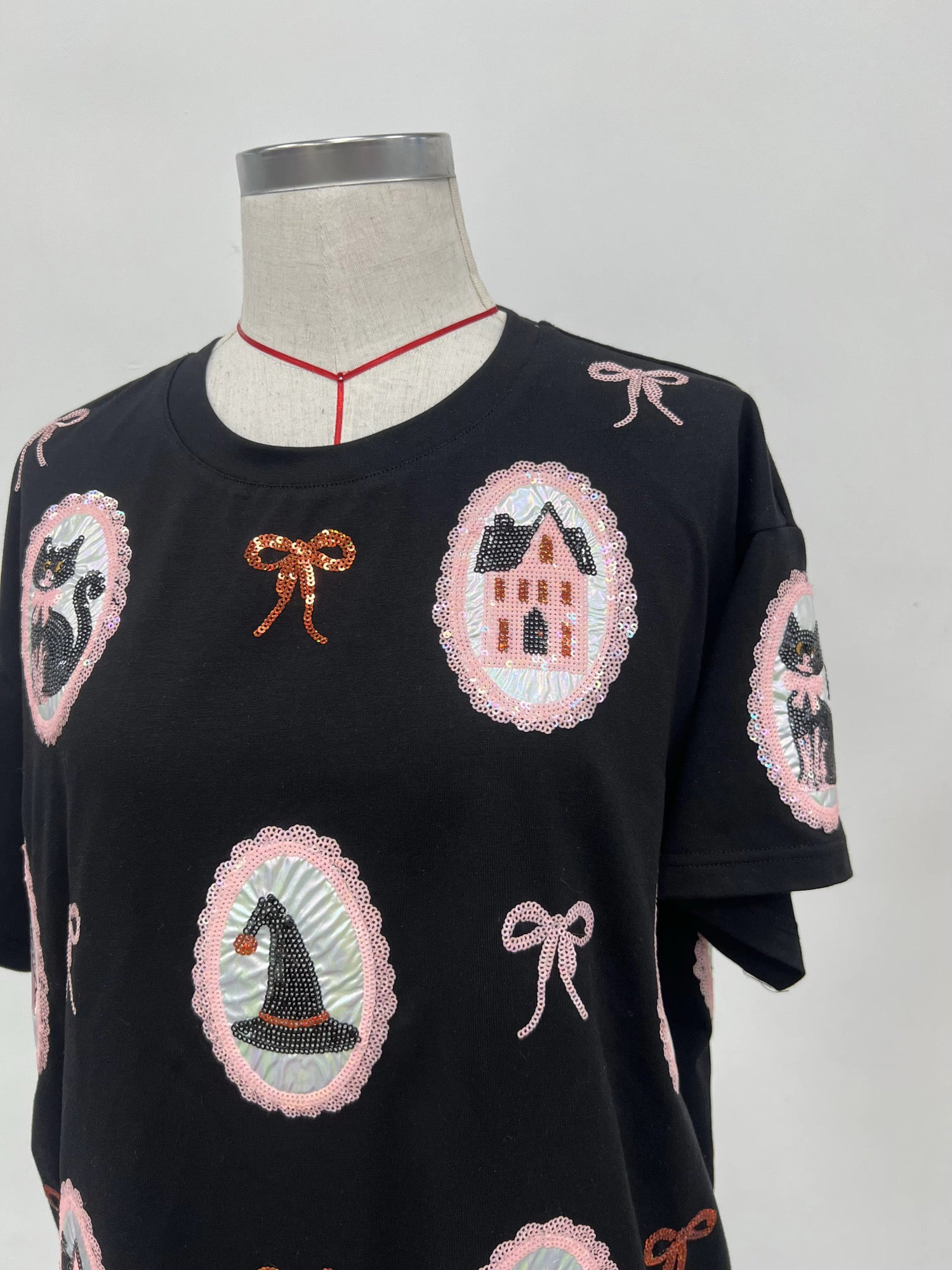Haunted hollow glam sequin tee