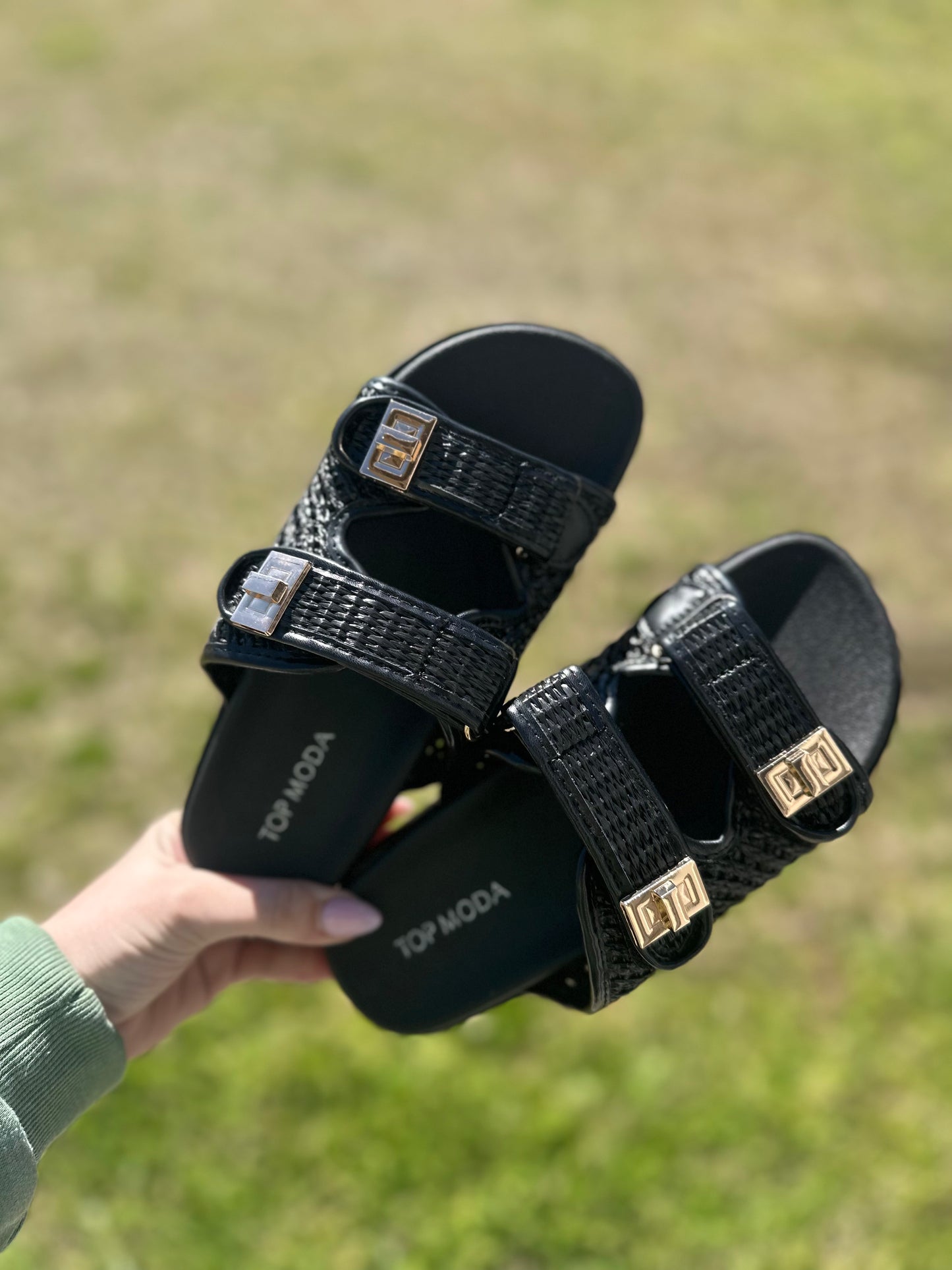 Rico raffia sandals