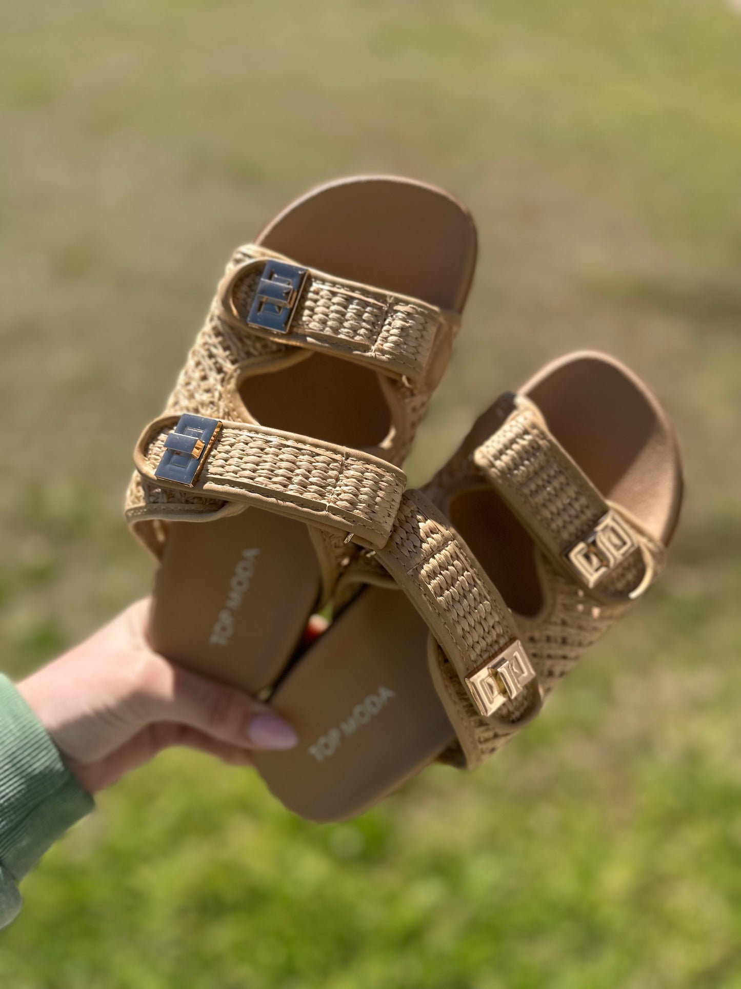 Rico raffia sandals