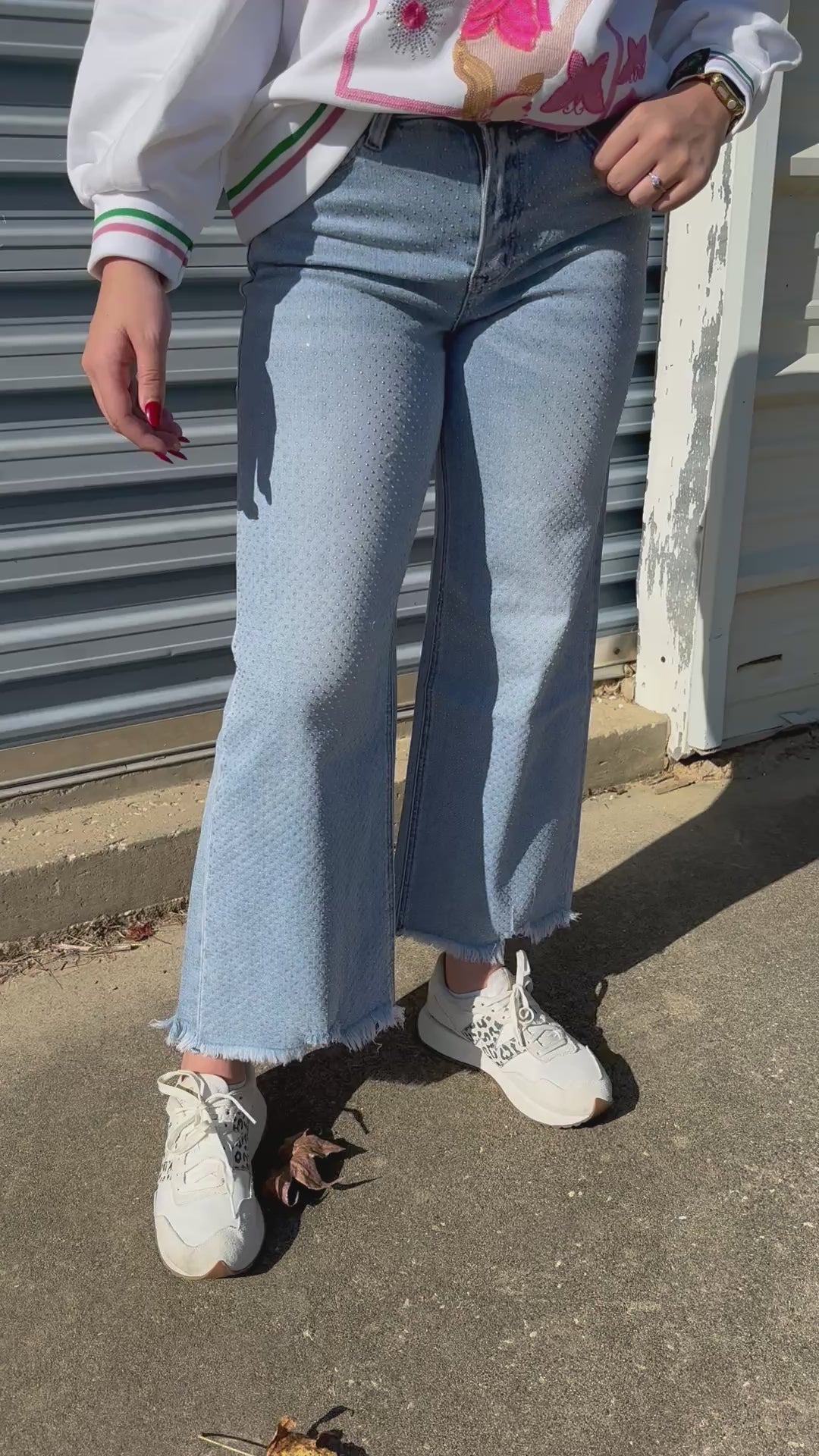 Baby Blue Jean Bling